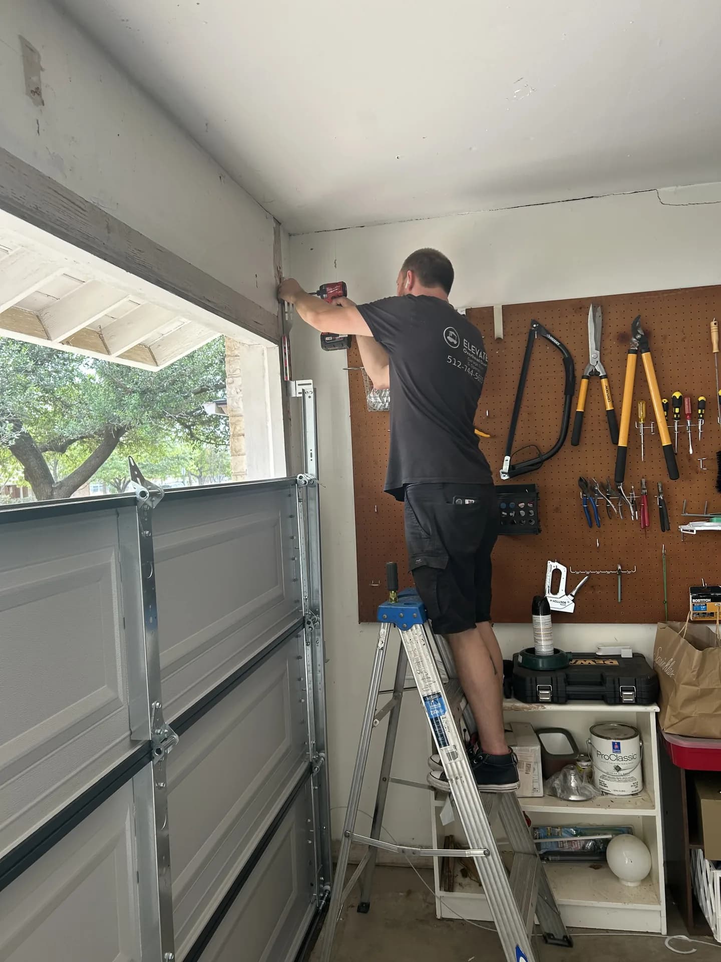 Garage door project 11