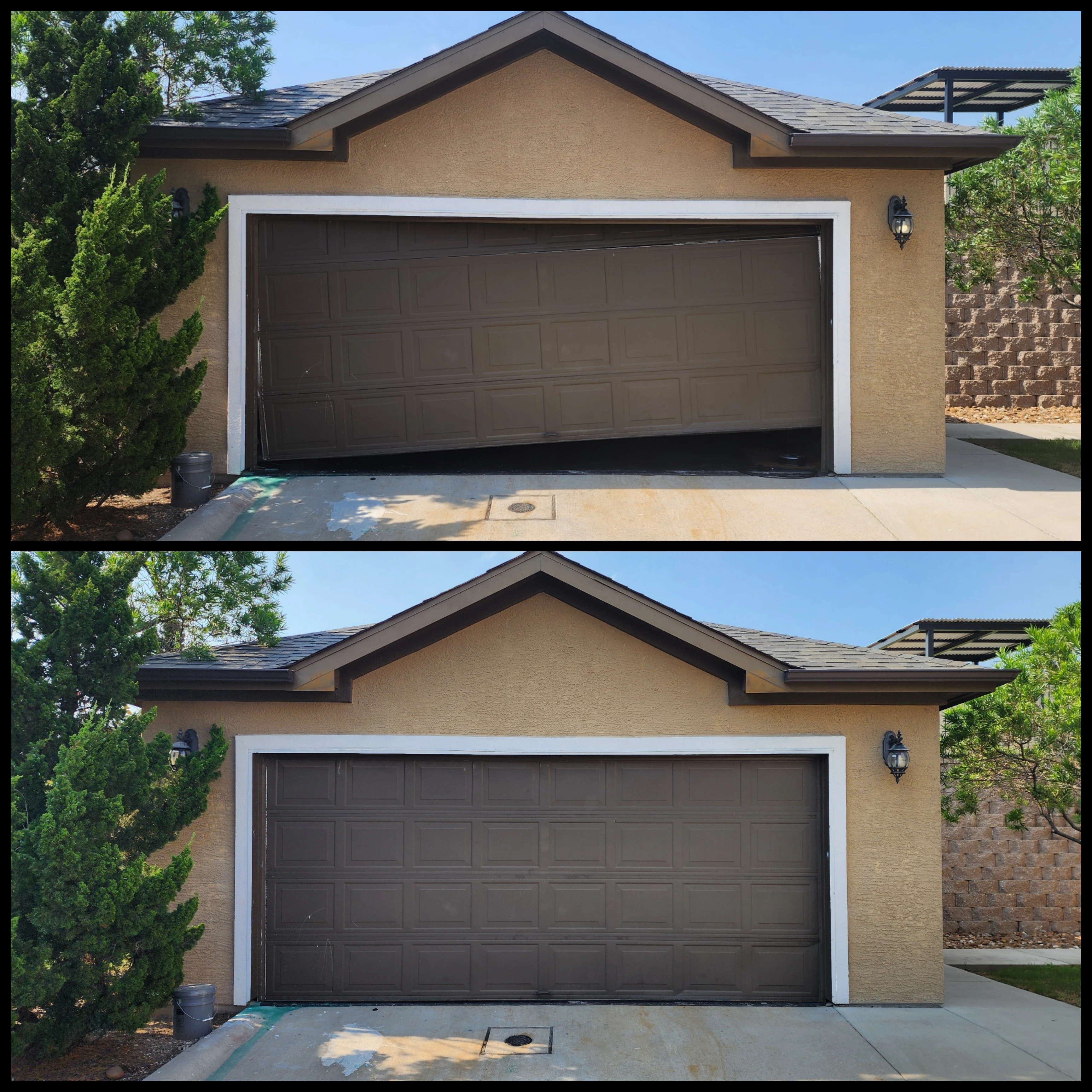 Garage door project 12